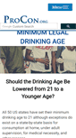 Mobile Screenshot of drinkingage.procon.org