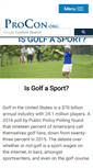 Mobile Screenshot of golf.procon.org