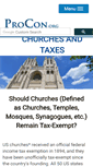 Mobile Screenshot of churchesandtaxes.procon.org