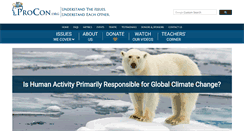 Desktop Screenshot of climatechange.procon.org
