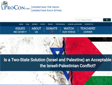 Tablet Screenshot of israelipalestinian.procon.org