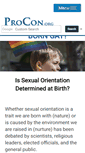Mobile Screenshot of borngay.procon.org