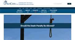 Desktop Screenshot of deathpenalty.procon.org