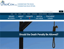 Tablet Screenshot of deathpenalty.procon.org