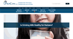 Desktop Screenshot of milk.procon.org