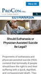 Mobile Screenshot of euthanasia.procon.org