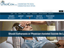 Tablet Screenshot of euthanasia.procon.org