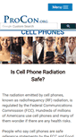 Mobile Screenshot of cellphones.procon.org