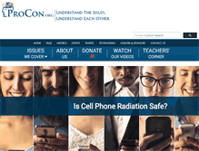 Tablet Screenshot of cellphones.procon.org